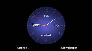 Analog clock Live WP تصوير الشاشة 1