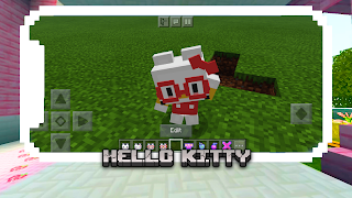 3 Schermata Hello Kitty mod Minecraft PE