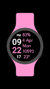 Five Big Text Watch Face Plakat