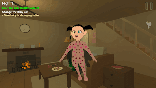 Scary Baby Girl in The Creepy Yellow House 3D syot layar 4