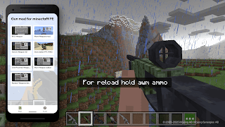 پوستر weapons mod for minecraft pe