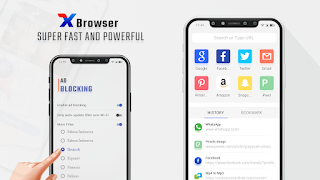 XBrowser - Super Fast, Private & Ad blocker 포스터