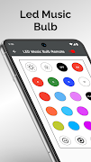 Poster led music bulb remote control