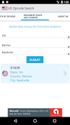 برنامه‌نما USA Zipcode info Search for Un عکس از صفحه