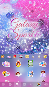 برنامه‌نما تم صفحه کليد Galaxysparkle1 عکس از صفحه