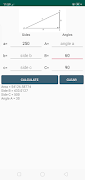 برنامه‌نما Triangle + Trigonometry Calc عکس از صفحه
