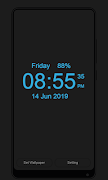 5 Schermata Digital Clock Live Wallpaper