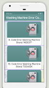 Washing Machine Error Code 截图 2