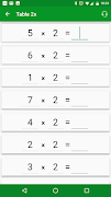 Multiplication tables screenshot 7