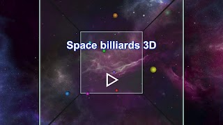 Space billiards 3D poster