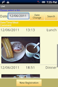 Meal Record Lite تصوير الشاشة 2