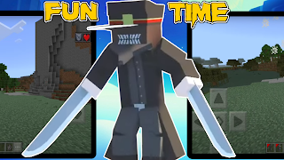 برنامه‌نما Mod Minecraftمرد اره برقی عکس از صفحه