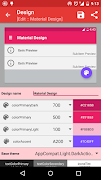 2 Schermata Material Design Palettes