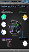 Material Shadow HD Watch Face スクリーンショット 2