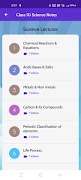 برنامه‌نما Class 10 Science Notes عکس از صفحه