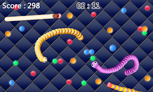 برنامه‌نما Snake worm.io عکس از صفحه