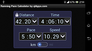 Running Pace Calculator screenshot 1