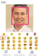 برنامهنما Auto face stamp عکس از صفحه