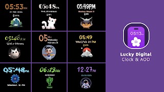 Lucky Digital Clock & AOD plakat