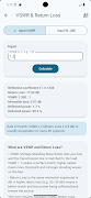 برنامه‌نما Electronics Toolbox: RF عکس از صفحه