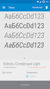 Poster Roboto Condensed Light Font