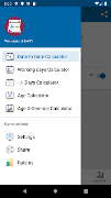 Date Calculator الملصق
