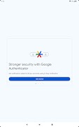 برنامه‌نما Google Authenticator عکس از صفحه