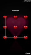 Heart Pattern Lock Screen syot layar 2