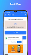 Temp Mail - Temp Email andorid capture d'écran 1