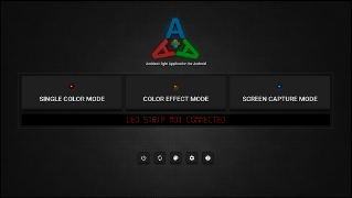 1 Schermata Ambient light Application