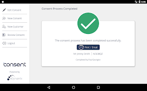 برنامه‌نما iConsent عکس از صفحه