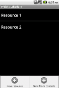 Project Schedule - Contacts 포스터
