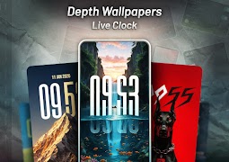 Depth Wallpapers - Live Clock poster