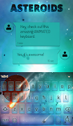 Asteroids Keyboard + Wallpaper 스크린샷 2