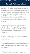 SIM PUK Code Guide スクリーンショット 3