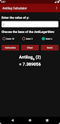 Log and Antilog Calculator screenshot 3