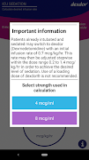 Dexdor Dosing Calculator Plakat