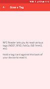 برنامه‌نما NFC Reader عکس از صفحه