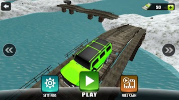 SUV Snow Driving 3D screenshot 1