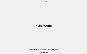 Hello World Affiche