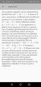 Quadratic equation solver screenshot 3