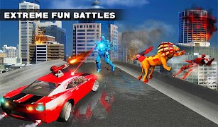 Ultimate Lion Robot Car Transf スクリーンショット 1
