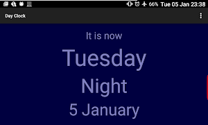 Day Clock الملصق