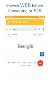 Web to PDF Converter اسکرین شاٹ 1