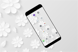 Tema de ícone branco imagem de tela 1