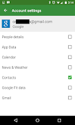 برنامه‌نما Accounts Sync Profiler عکس از صفحه