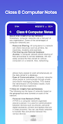 Class 8 Computer Notes اسکرین شاٹ 1