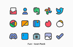 Fun - Icon Pack 스크린샷 3
