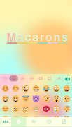 Macarons Emoji Keyboard Theme screenshot 1