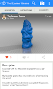 برنامه‌نما Thingiverse عکس از صفحه